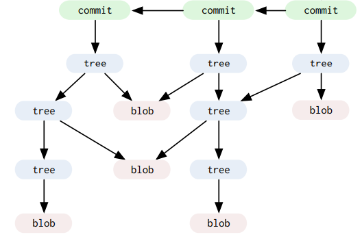 Image of the structure of git